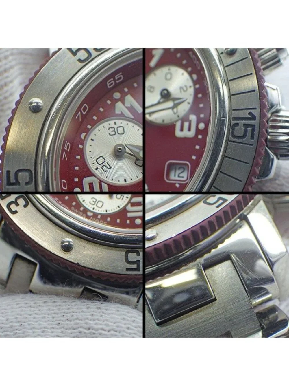 Hermes Watch Clipper Diver Chrono CL 2.318 Date Chronograph Tachymeter Small